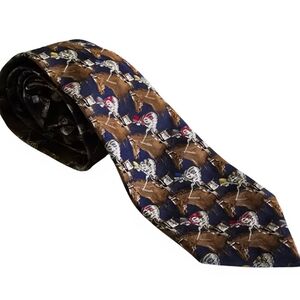Logan's of Lexington JZ Richards Tie Silk Men's Necktie Derby Horse Racing Print